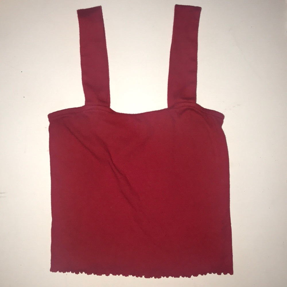 Red Basic Tank Top from Pacsun